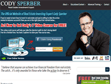 Tablet Screenshot of codysperber.com